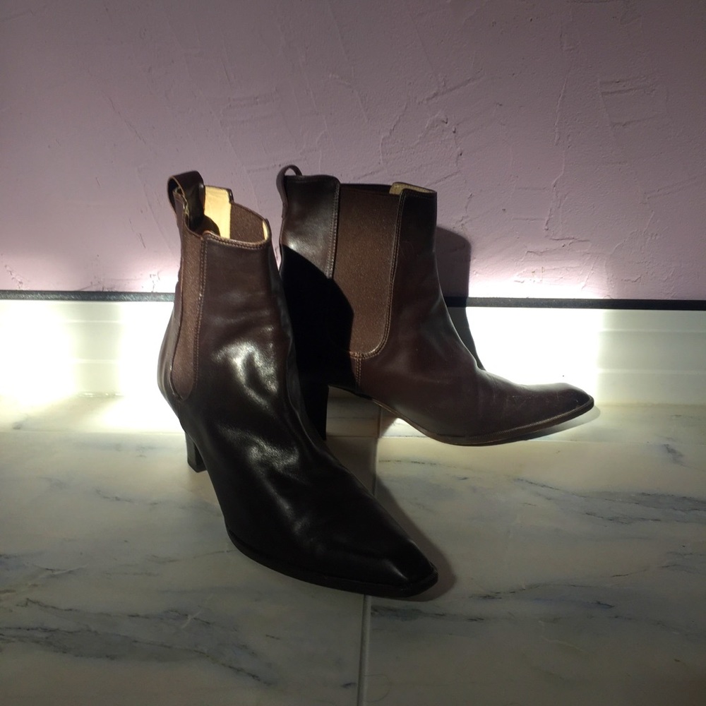 Michael Kors Leather Chelsea Boot Heals Italian
